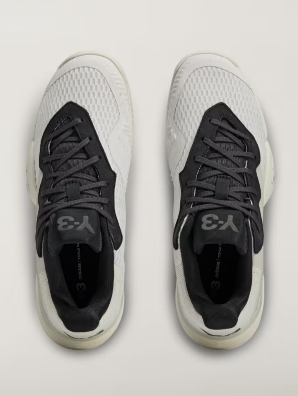 Adidas Y-3 Barricade Tennis Shoes GS Kids Size 3 Orbit Gray Black - Picture 8 of 13